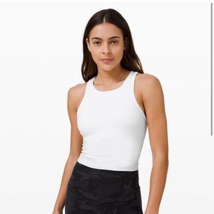 NWT Lululemon Ebb To Street Crop Tank SZ 6 white